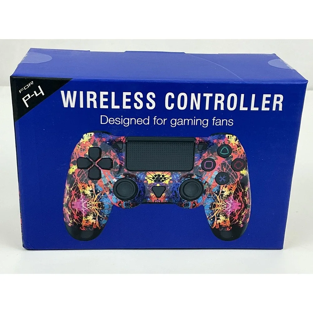 Wireless Controller For P-4 Gaming‎ Console Colorful Graffiti Design New In Box